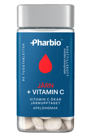 Pharbio Järn och vitamin C kosttillskott