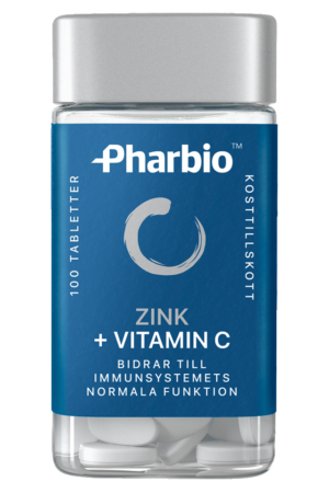 Pharbio zink och vitamin C kosttillskott