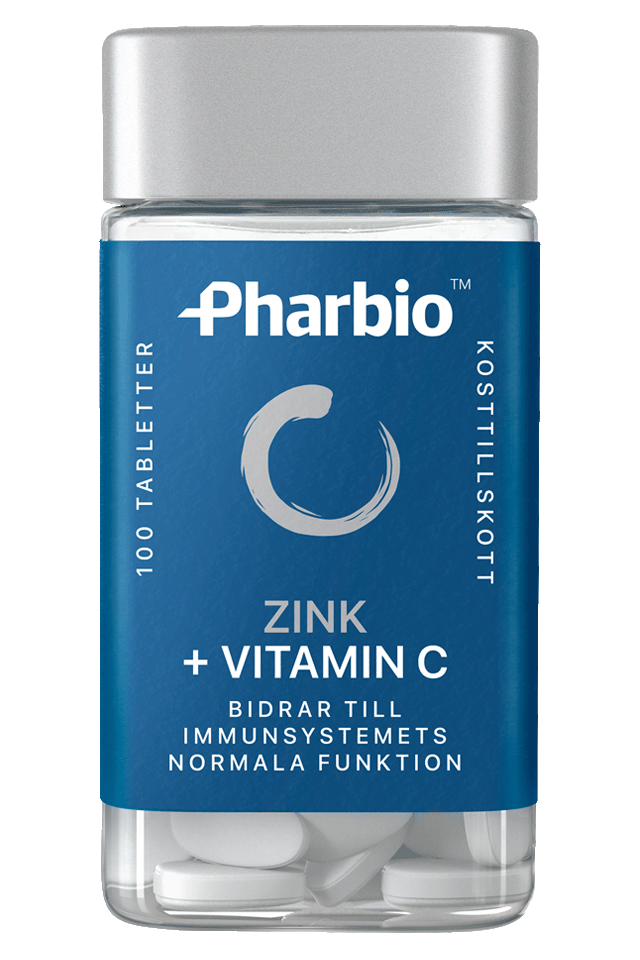 Pharbio zink och vitamin C kosttillskott